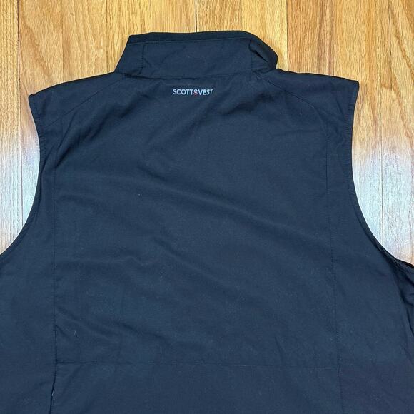ScotteVest Women's Size L Vest Travel Utility Multi Pocket Black Zip Up Tec Vest - Picture 16 of 16